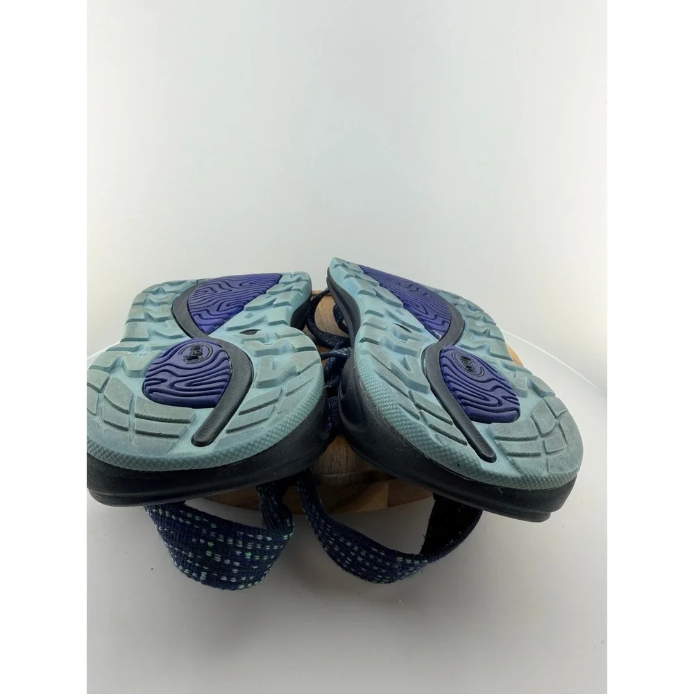 Chaco Women's Z/Volv 2 Wax Eclipse Sandals Size 11 Blue Pixel Strappy Toe Loop